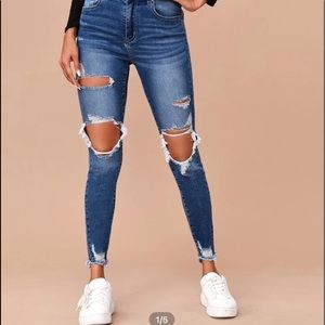 Distressed jeans from Shein
